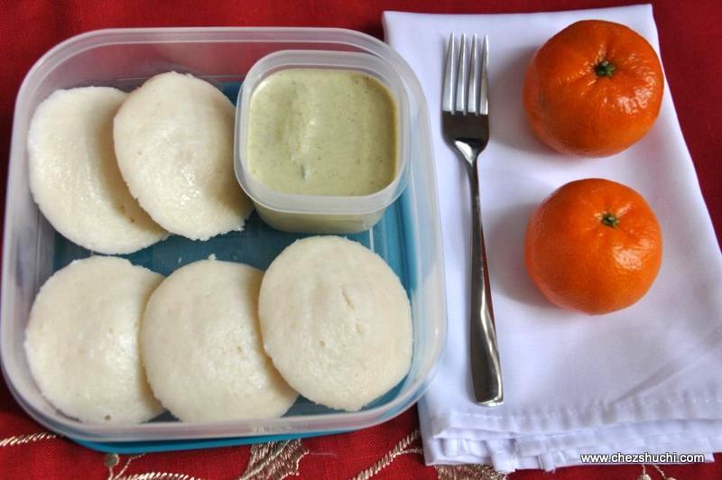 idli for lunch boxes